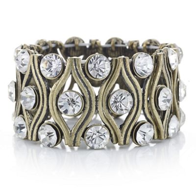 Designer gold crystal bracelet